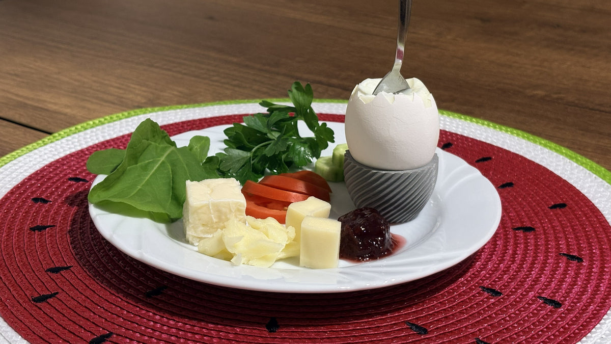 NOVALIT LABS | Helix Geometric Egg Holder | Modern & Minimalist Breakfast Accessories