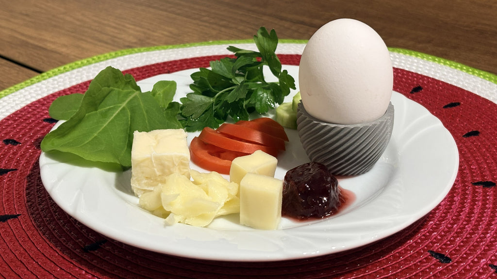 NOVALIT LABS | Helix Geometric Egg Holder | Modern & Minimalist Breakfast Accessories