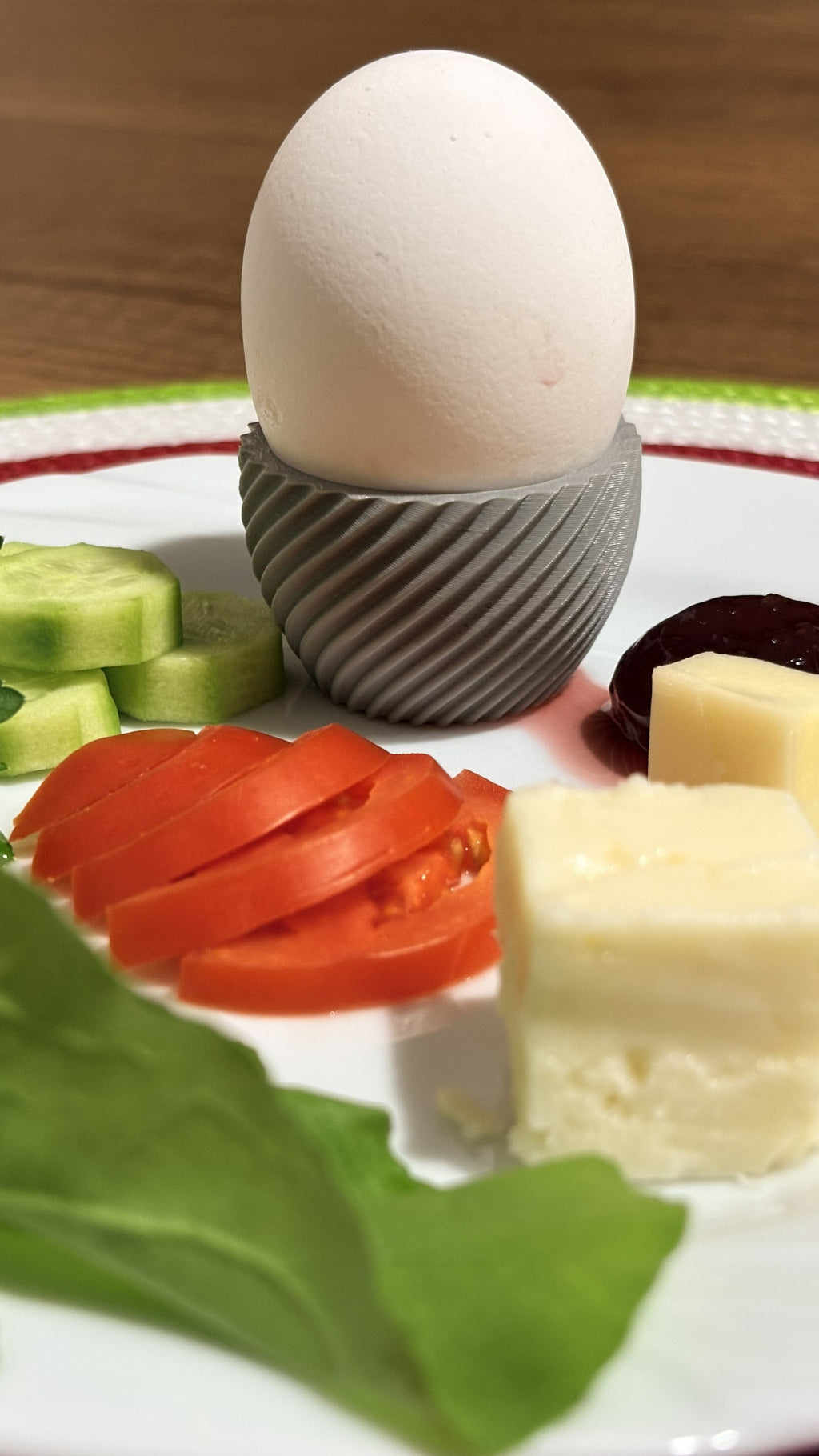 NOVALIT LABS | Helix Geometric Egg Holder | Modern & Minimalist Breakfast Accessories