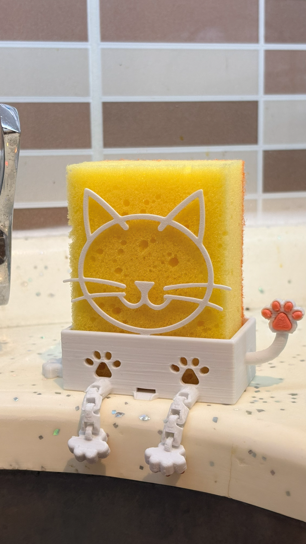 NOVALIT LABS | Cat-Themed Hygienic Kitchen Sponge Holder